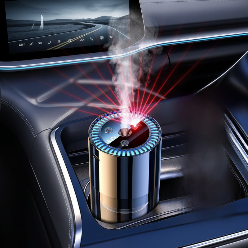 High-end Car Intelligent Aromatherapy Purifier Humidifier All-in-one Machine