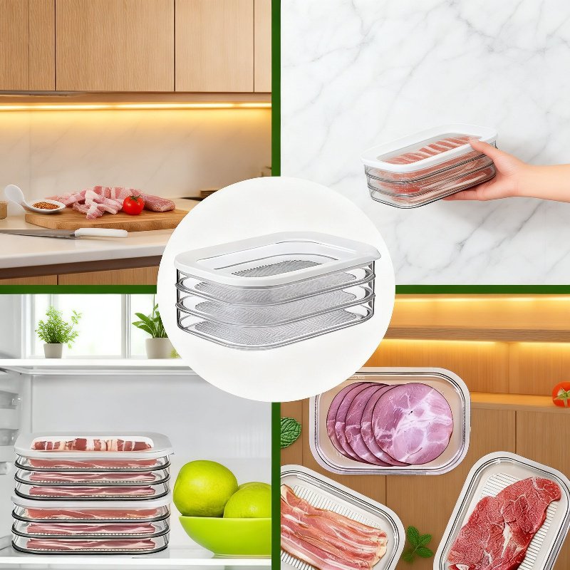 Refrigerator Multi-Layer Partition Sealed Fresh-Keeping Box