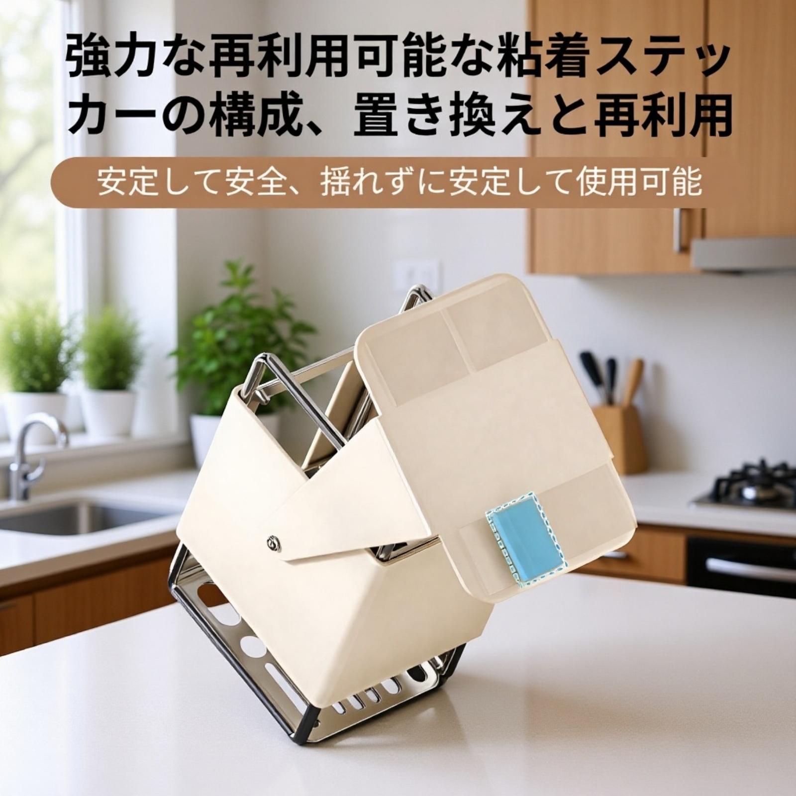 多機能回転包丁スタンドカウンター収納