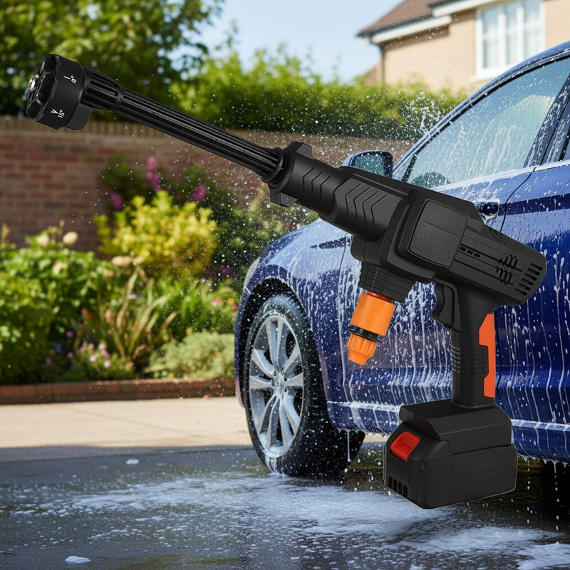 Lightweight and compact portable car washer design