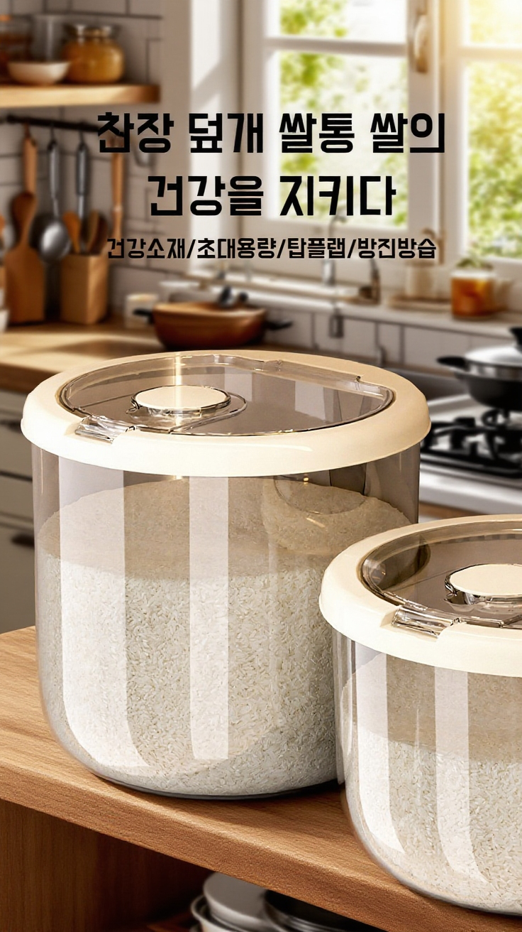 방충 방습 기능의 곡물 저장용기