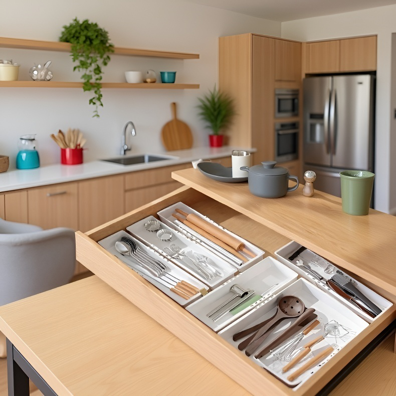 Cajón ordenado con organizador expandible para bragas