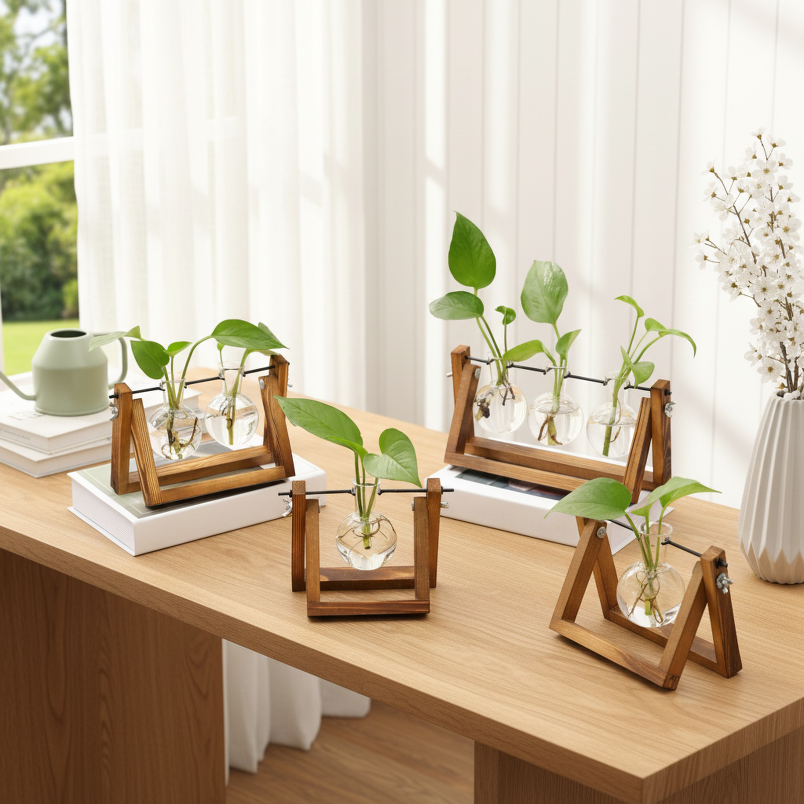 Vase pour fleurs séchées, objet décoratif créatif pour embellir le bureau