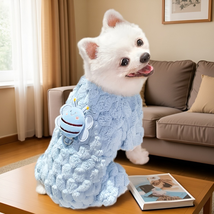 강아지 고양이 보온 네발 애견 옷 도톰 가을 겨울 고양이 강아지 테디 꿀벌 애견용품