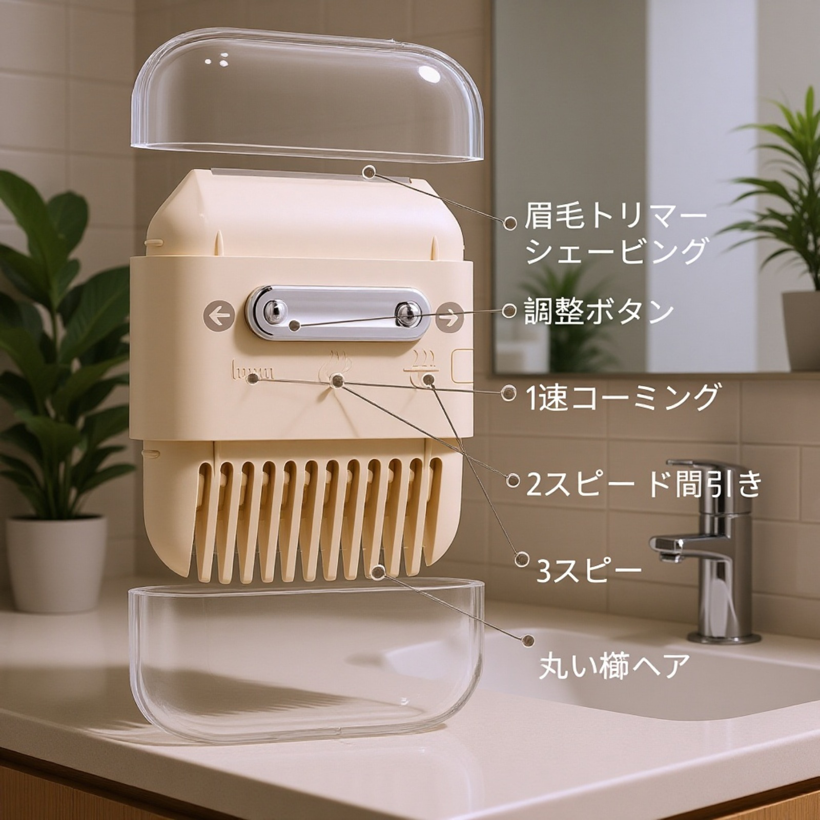 セルフカットに最適な多機能ヘアカッター