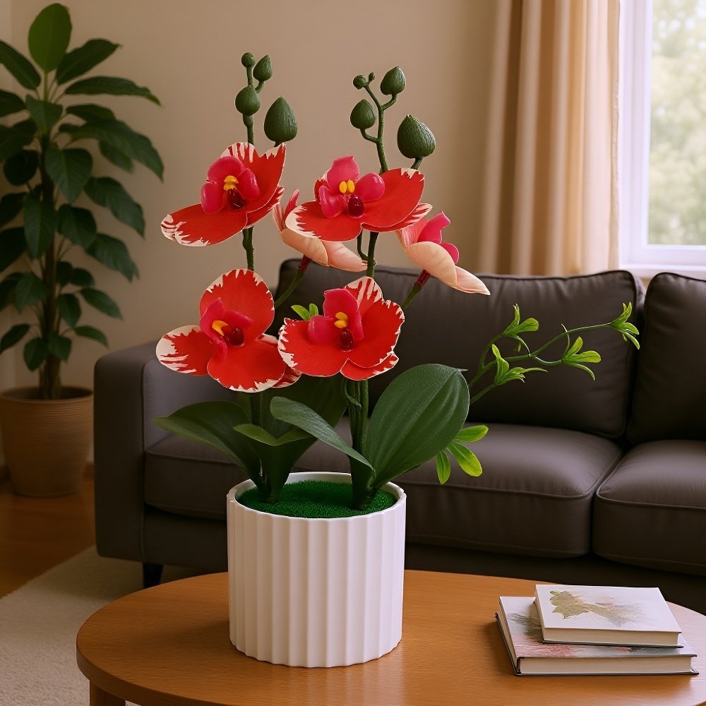 Artificial Phalaenopsis orchid potted plants