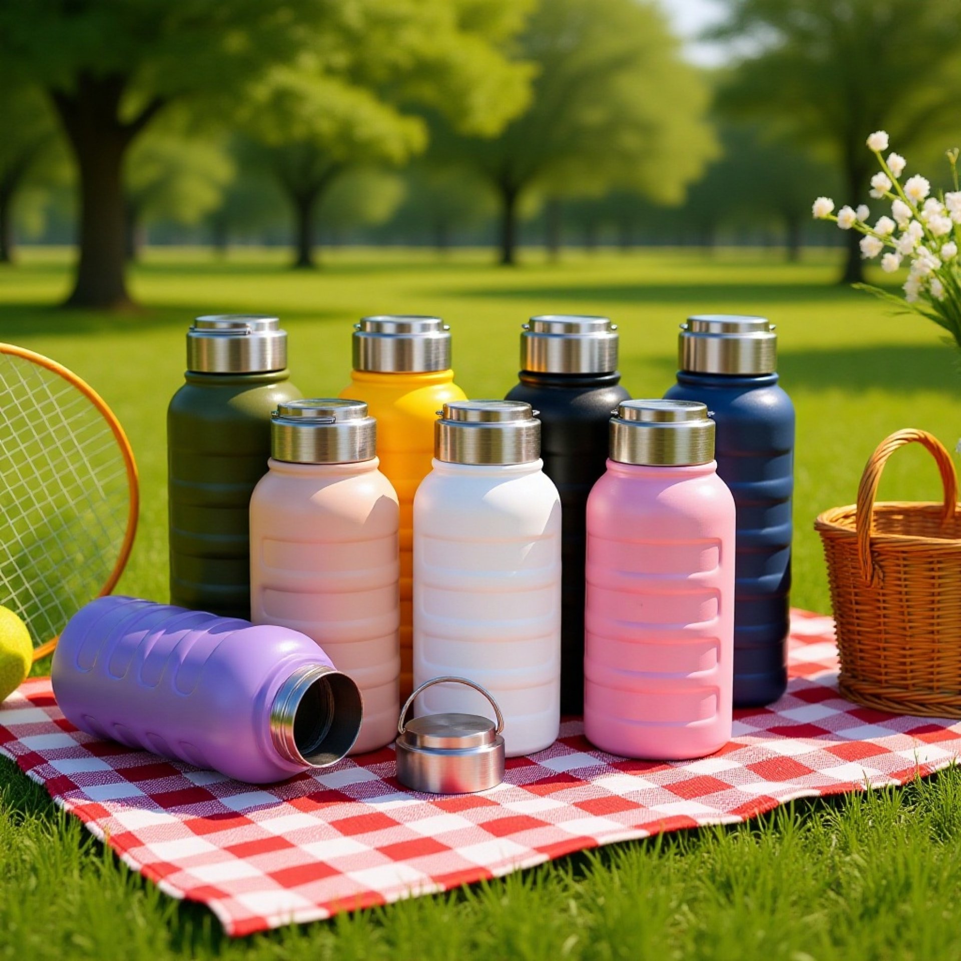 Taza térmica portátil de gran capacidad