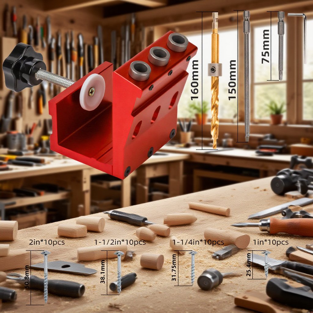 HolzbearbeitungsschrankBohrwerkzeug Lochöffner Lochpositionierer Holzbrett SchräglochGarderobenBohrw