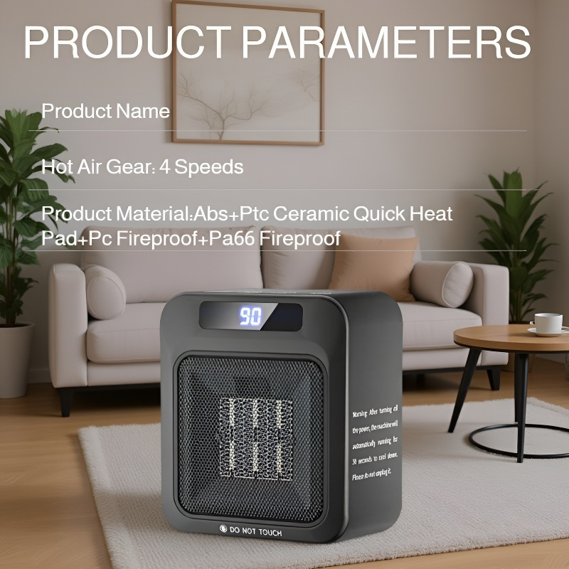 Small wall ceramic whole house heater mini intelligent remote control