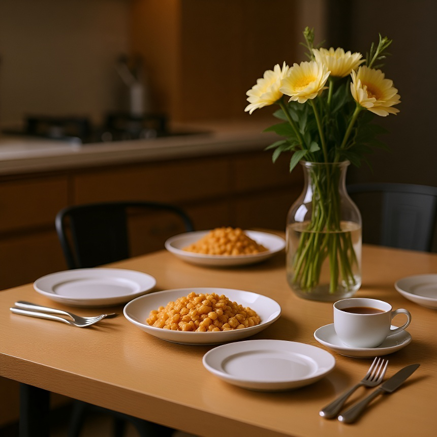 304 스테인리스 스틸로 제작된 휴대용 3종 식기 세트