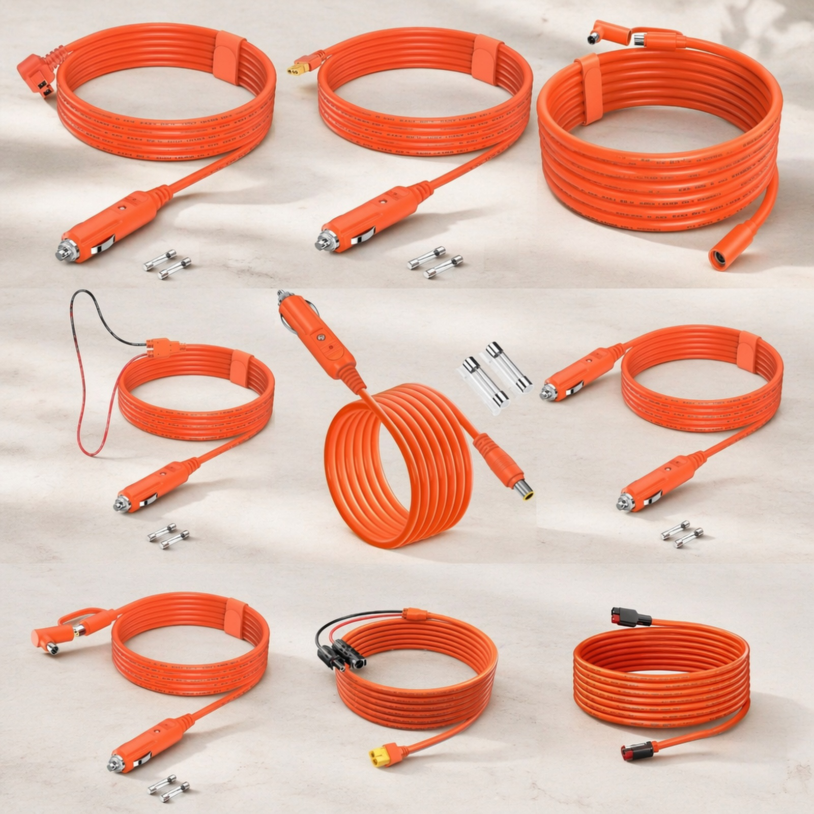 High performance battery charging cable for cars