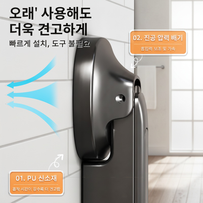 펀치리스 발코니 다용도 접이식 건조대