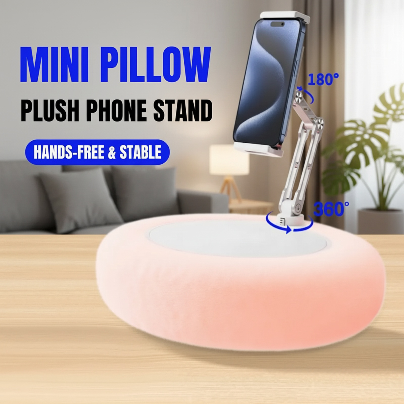 Plush Pillow Phone Stand Universal Tablet Holder Foldable Lazy Bracket