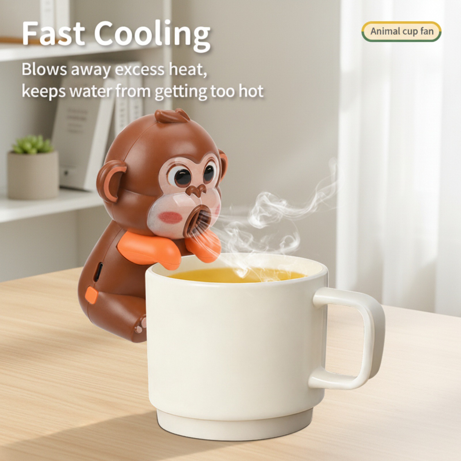 Rechargeable Panda Cup Holder Hair Dryer with 3 Wind Speeds