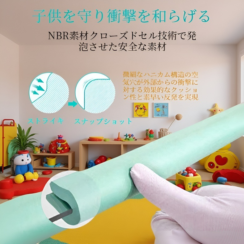 ドミトリー幼稚園バンパー 多機能肥厚ストリップ安全保護赤ちゃん衝突防止用品