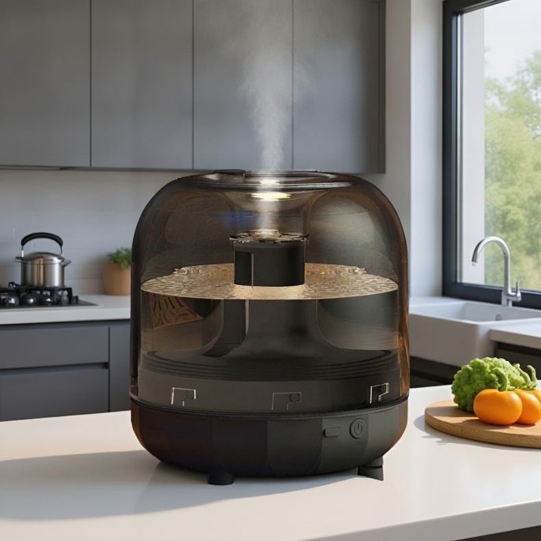 Humidificador silencioso de gran niebla para dormitorio, purificador de aire apto para embarazadas