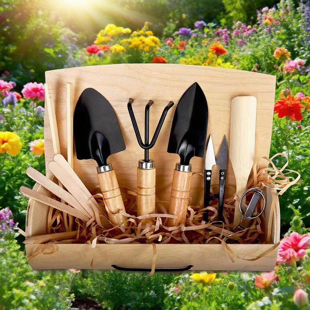 子供用ガーデニングツールキットの全体セット画像