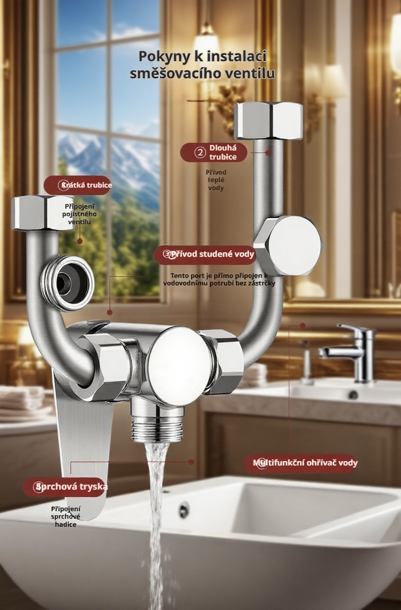 Odolný směšovací kohoutek do kuchyně