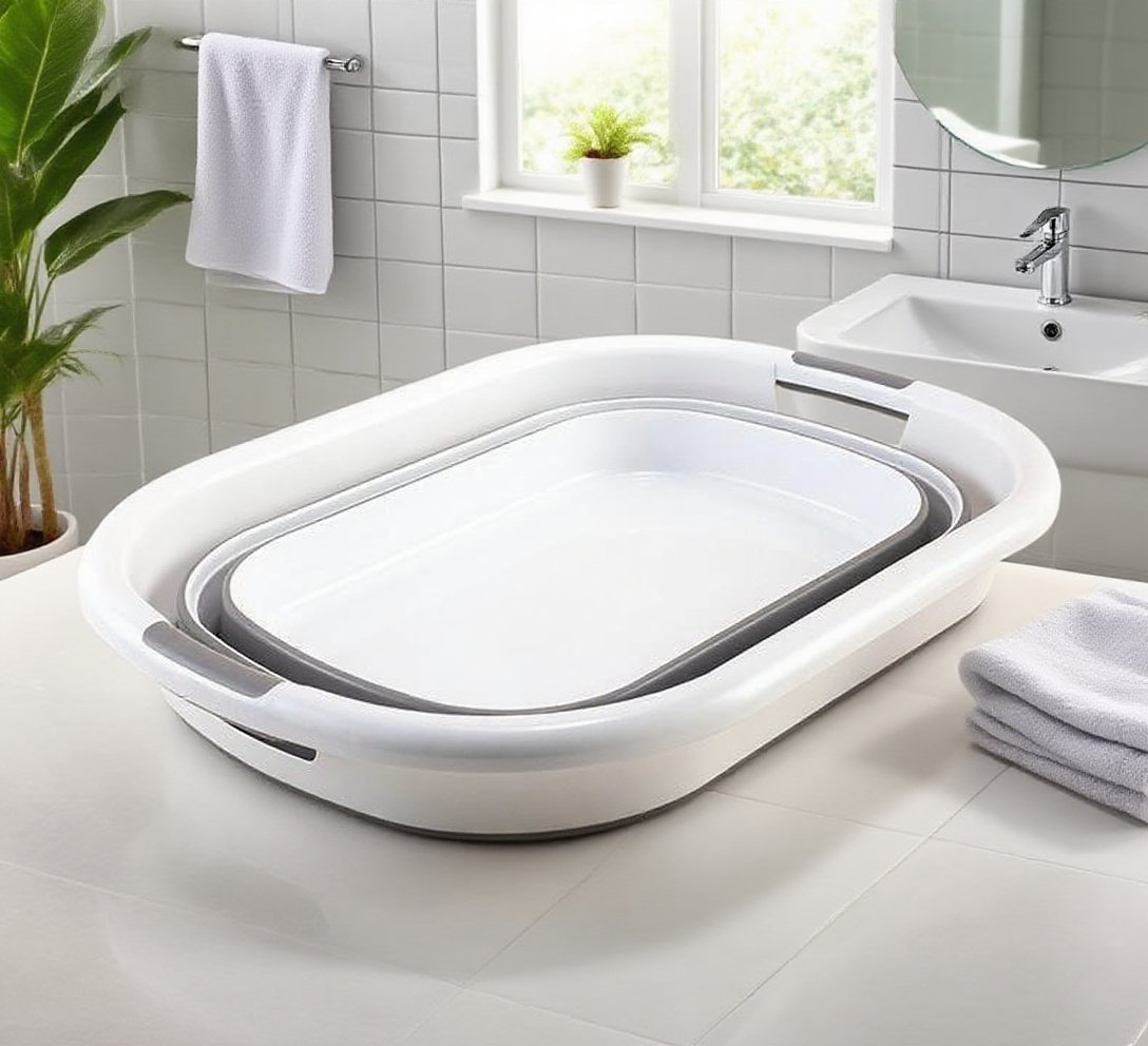 다용도로 활용 가능한 접이식 대야