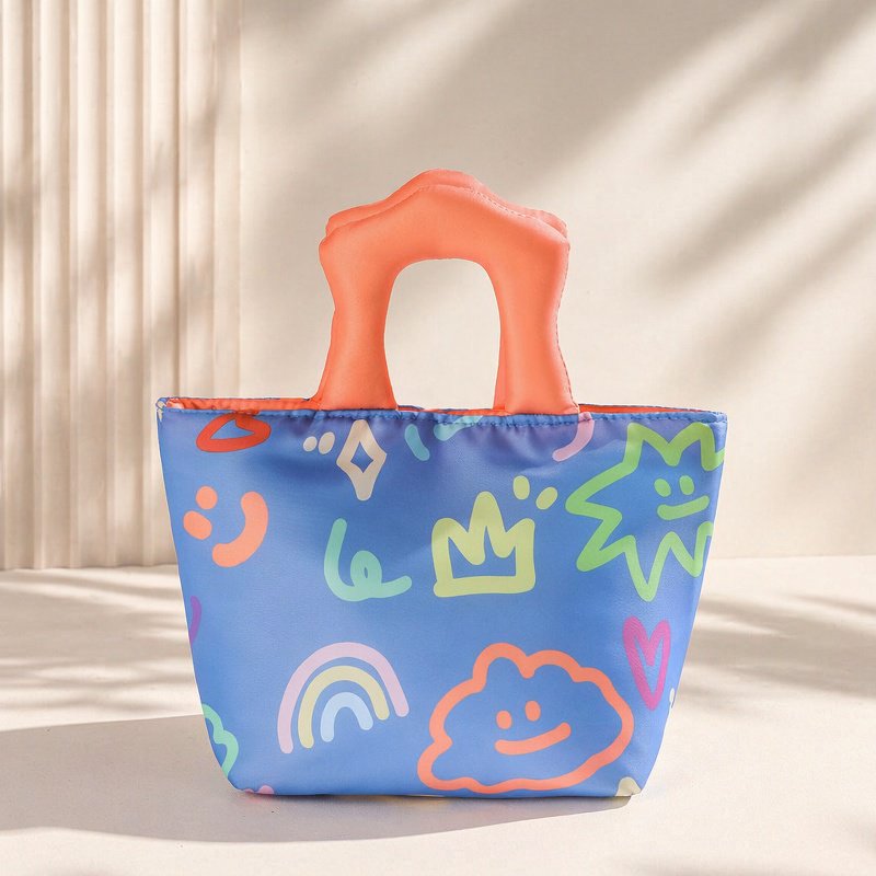 Thickened Handheld Graffiti Insulated Bag
