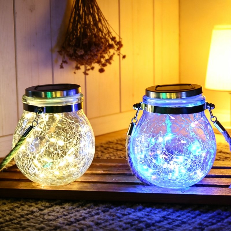 Waterproof solar bottle lamp for patio lighting