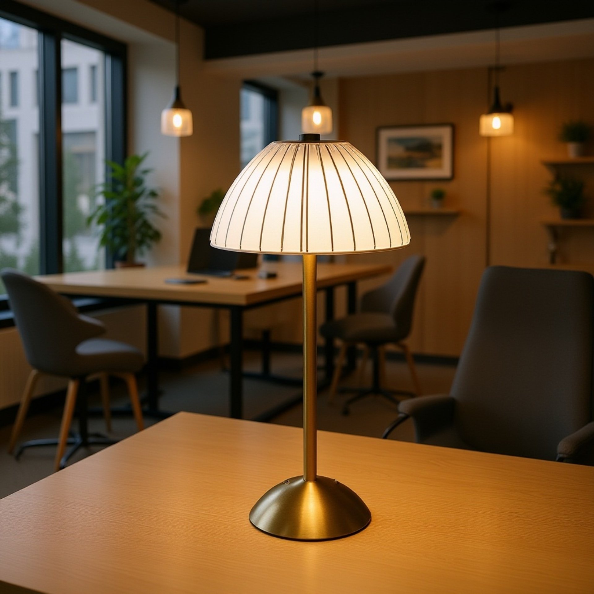 크리스털 빈티지 스탠드 삼색광 터치 LED 스탠드