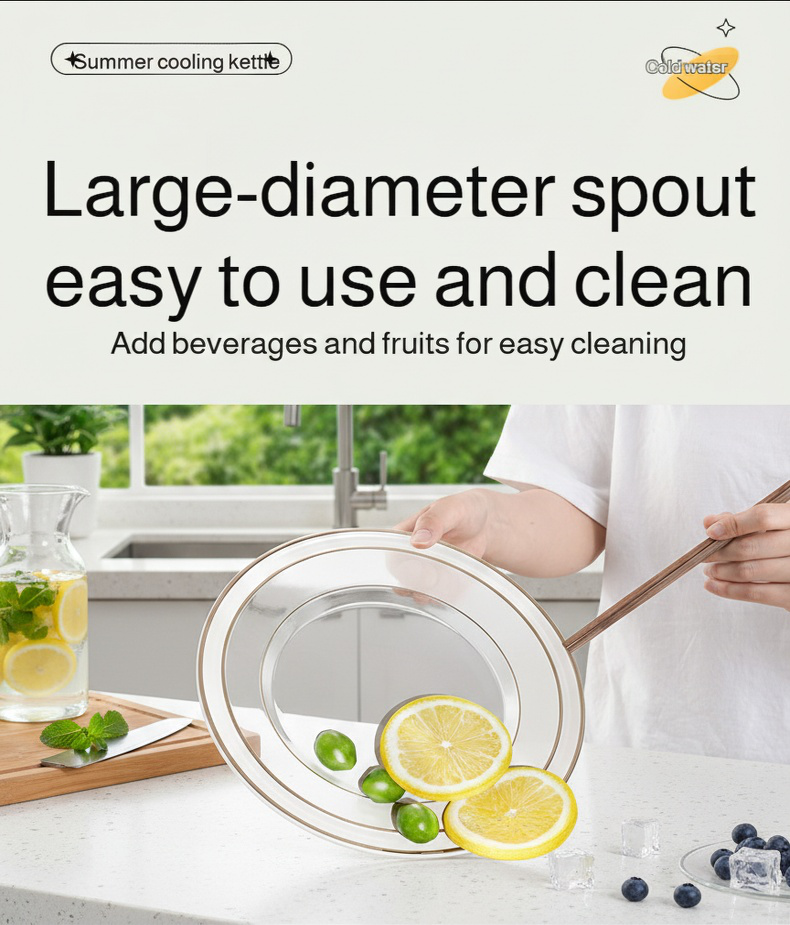 Cold drink glass jug with ergonomic handle