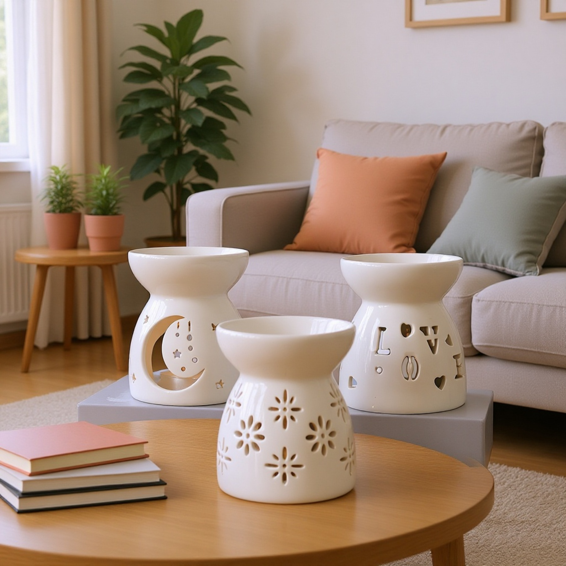 白瓷精油炉の高級陶瓷デザイン