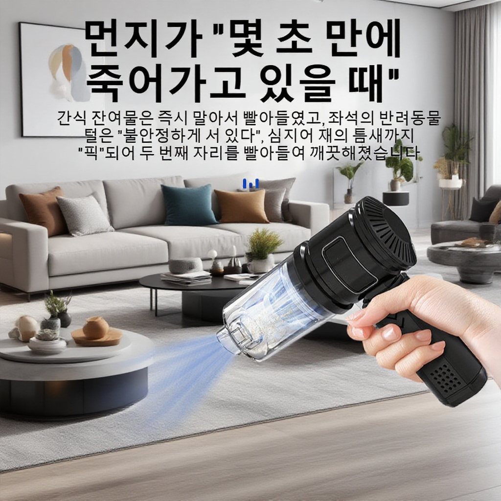 고출력 흡입 차량용 청소기