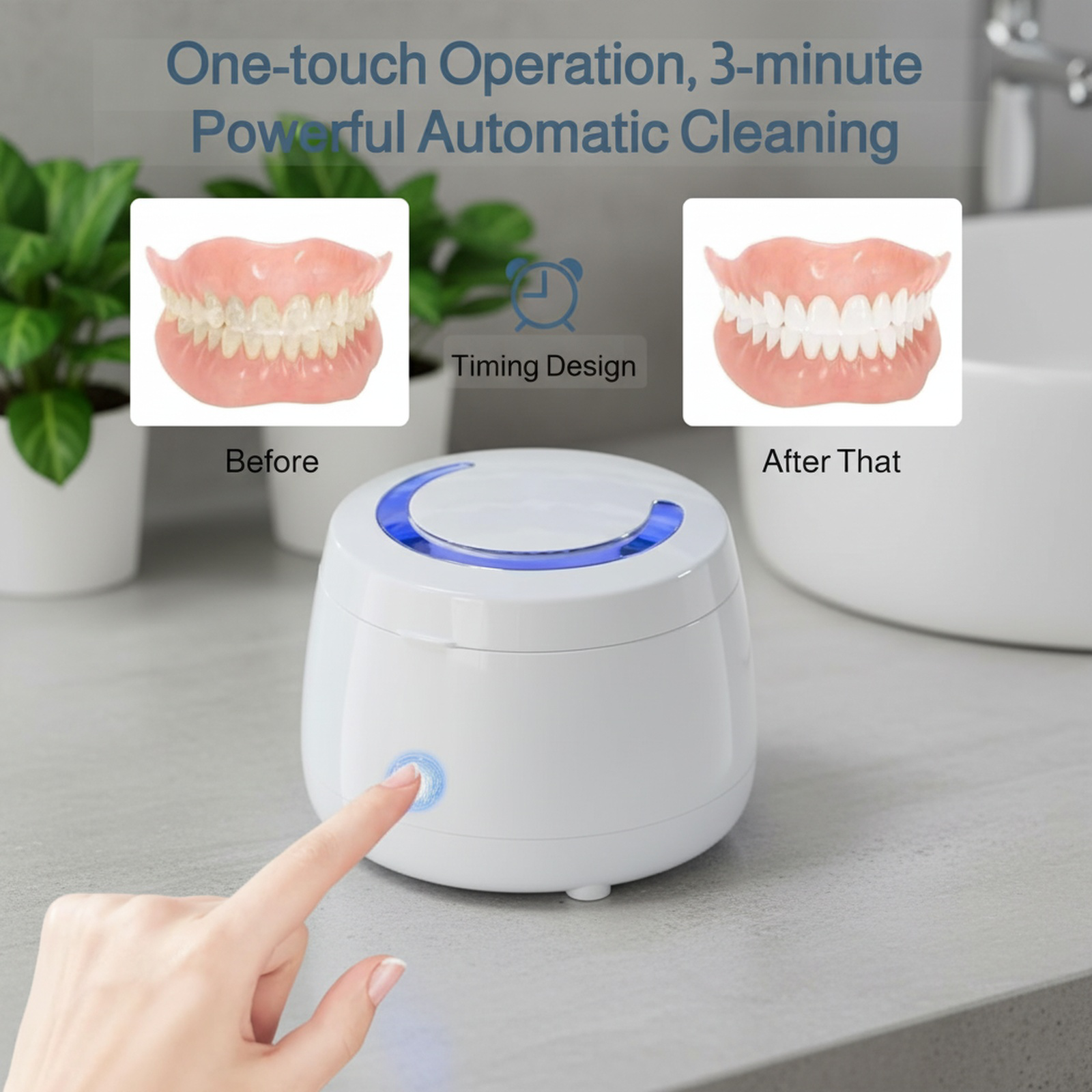 Ultrasonic cleaner for braces, retainers, and dental appliances