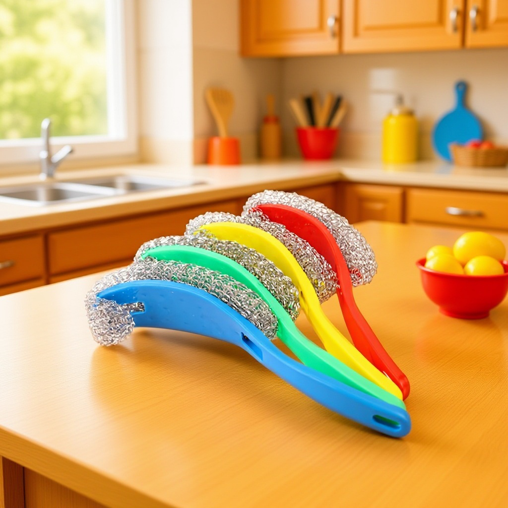 일상용 작은 구부러진 철사와 플라스틱 브러시 청소 도구