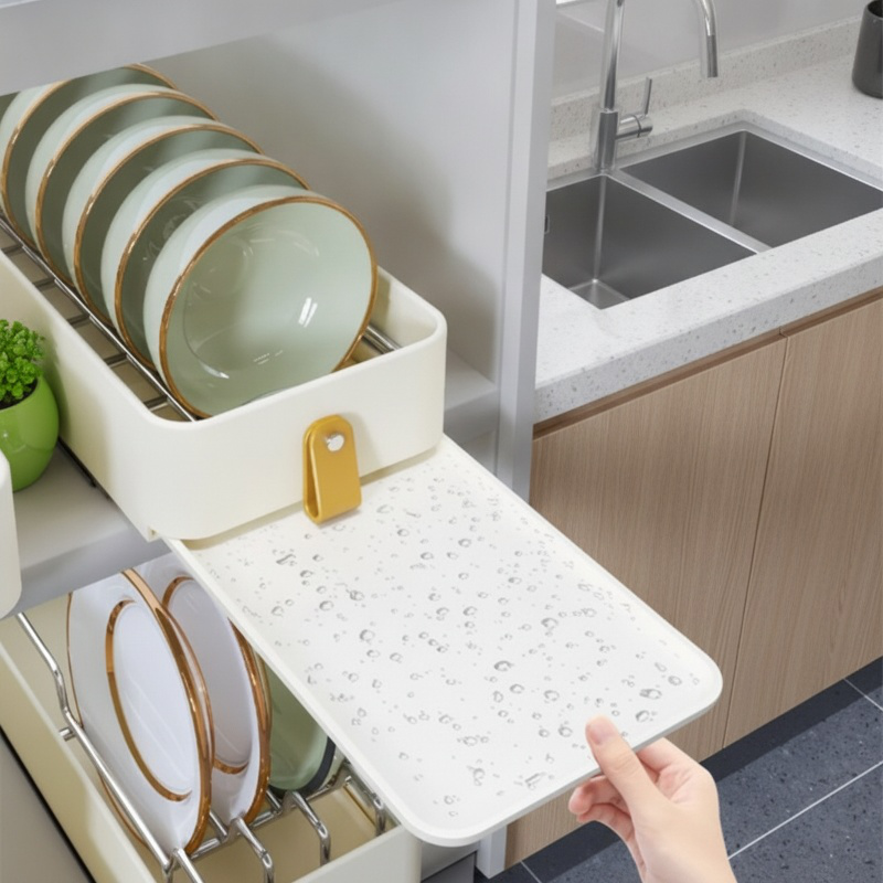 Armario estrecho de cocina, cesta extraíble, estante de almacenamiento para platos, estante para pla