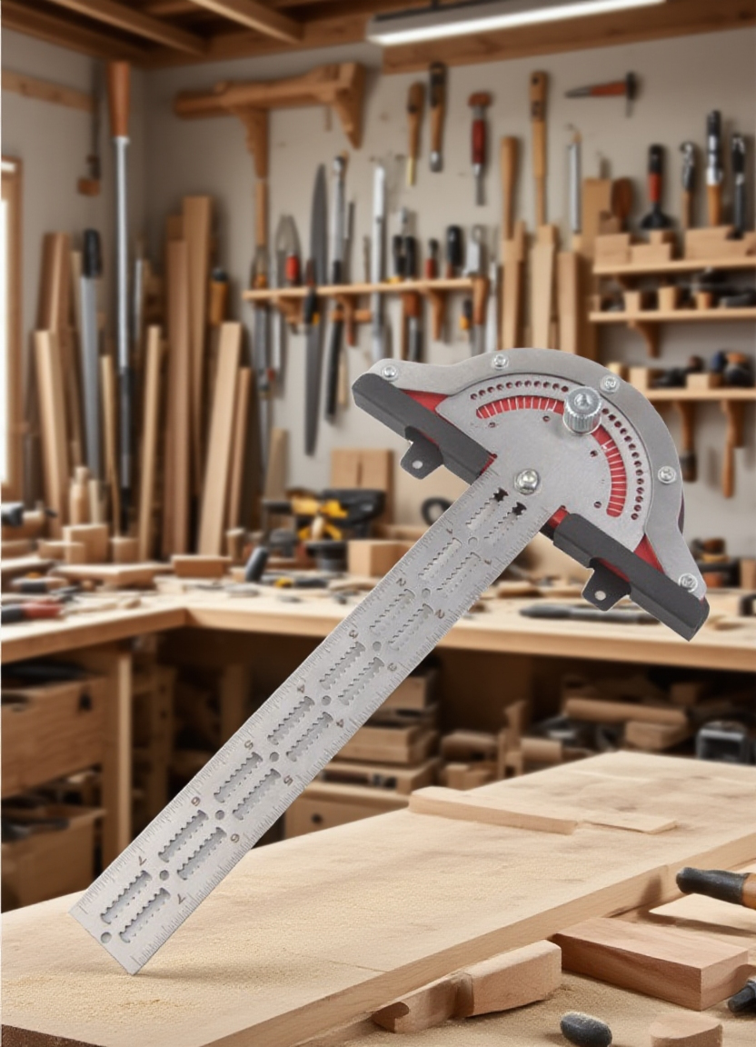 プロの木工職人が使用するインペリアル定規