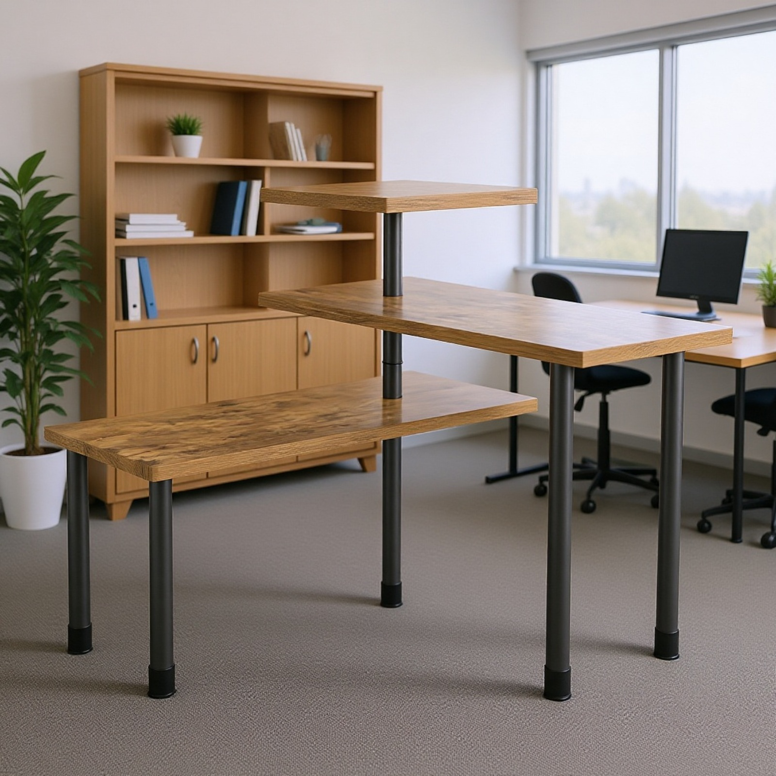 Estante multifuncional de esquina para cocina, organizador de esquina para baño