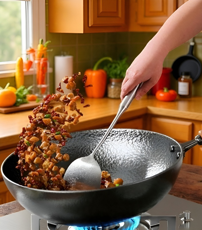 Olla antiadherente para cocinar sin que se peguen los alimentos