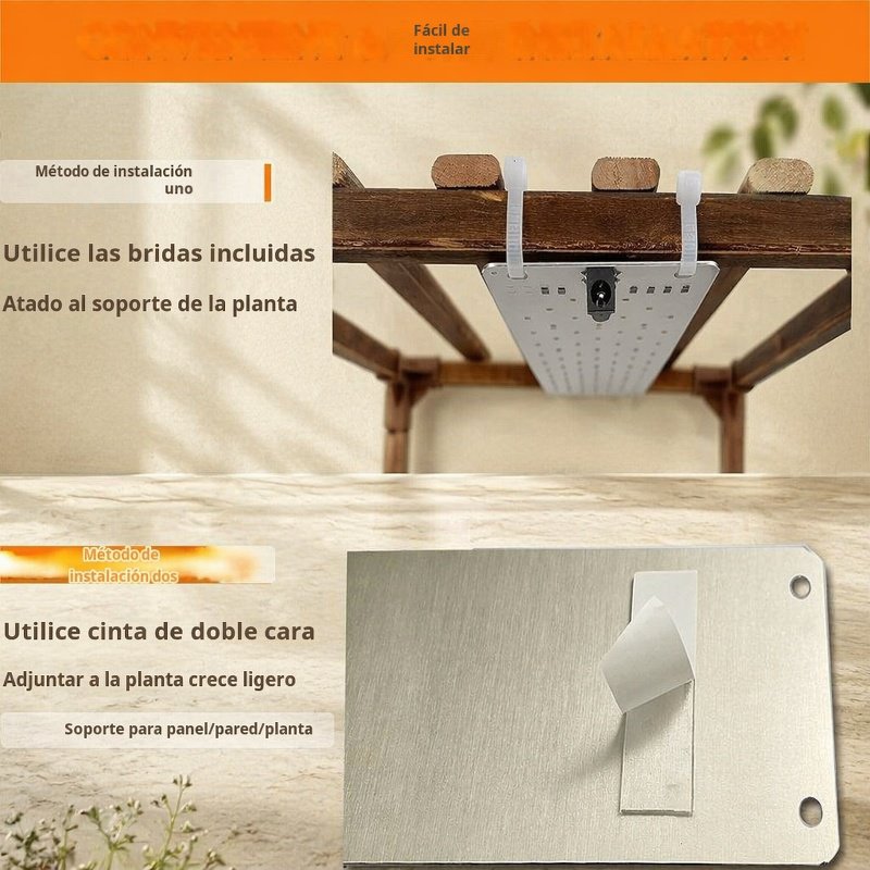 Panel de luz LED para plantas, lámpara de crecimiento y germinación