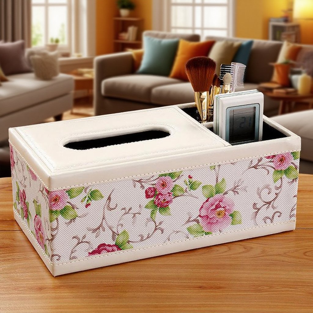 Lederkasten im Wohnzimmer