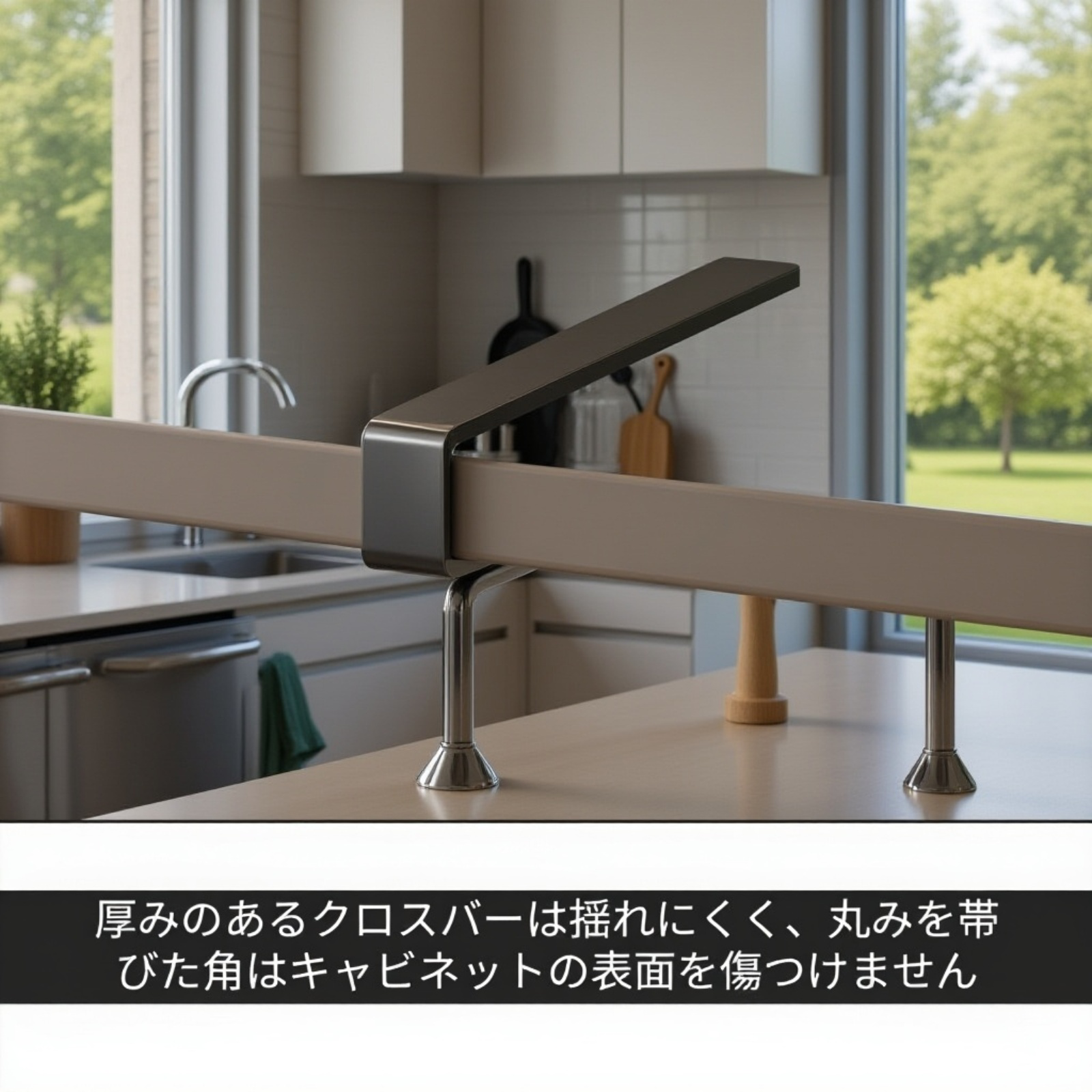 省スペースを実現する引き込み式キャビネットバスケット