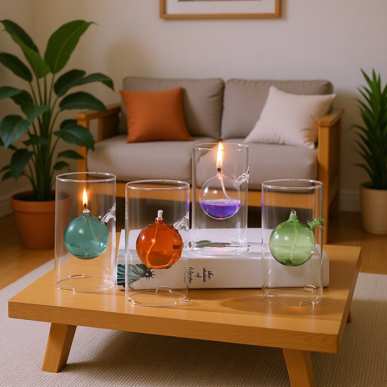 Velas de vidrio decorativas para eventos románticos, bodas y restaurantes de estilo occidental