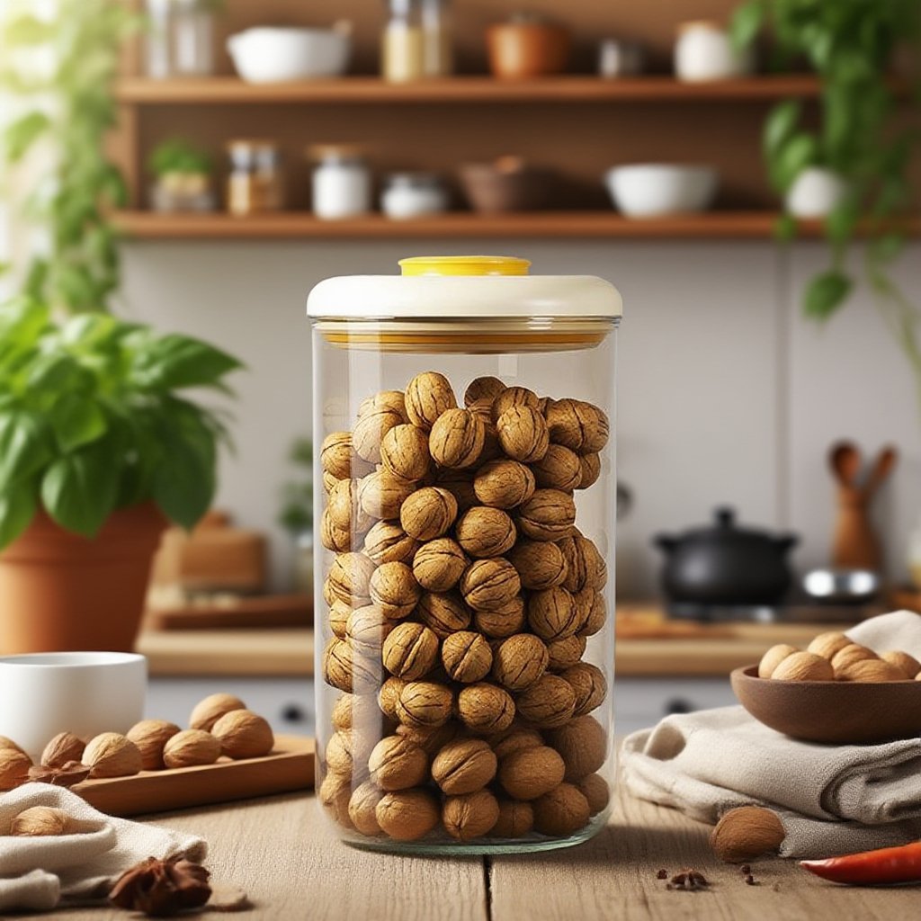 곡물 및 시리얼용 프레스형 밀폐 용기