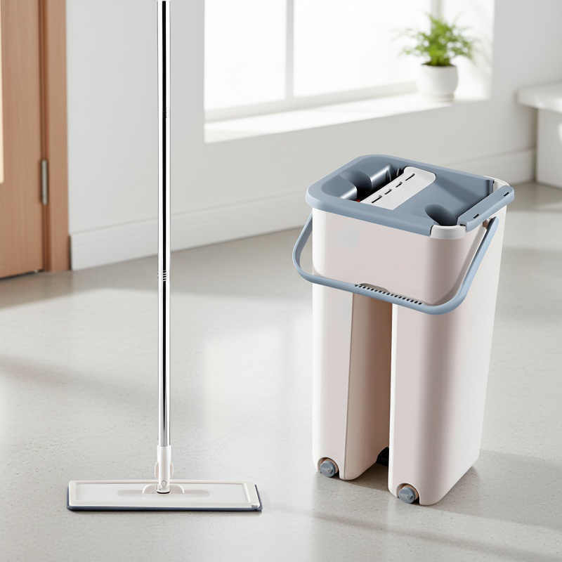 スクレープフラットモップ、怠け者向け、洗わないモップ、家庭用乾湿両用モップ