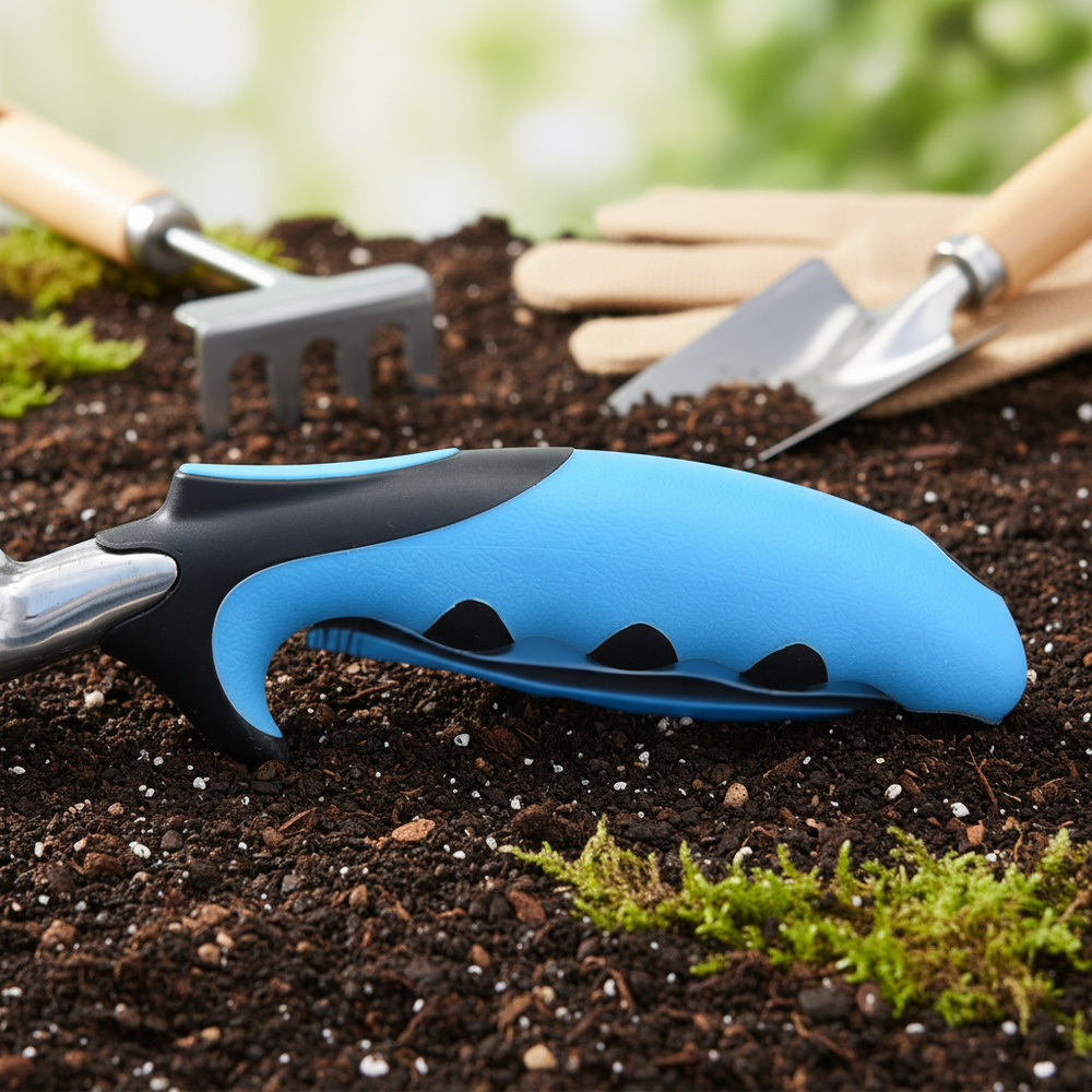 Ergonomic hand tool for deep-rooted weed removal