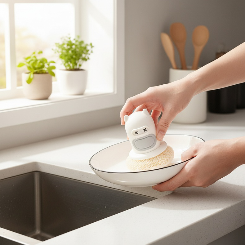 Brosse de nettoyage efficace pour vaisselle