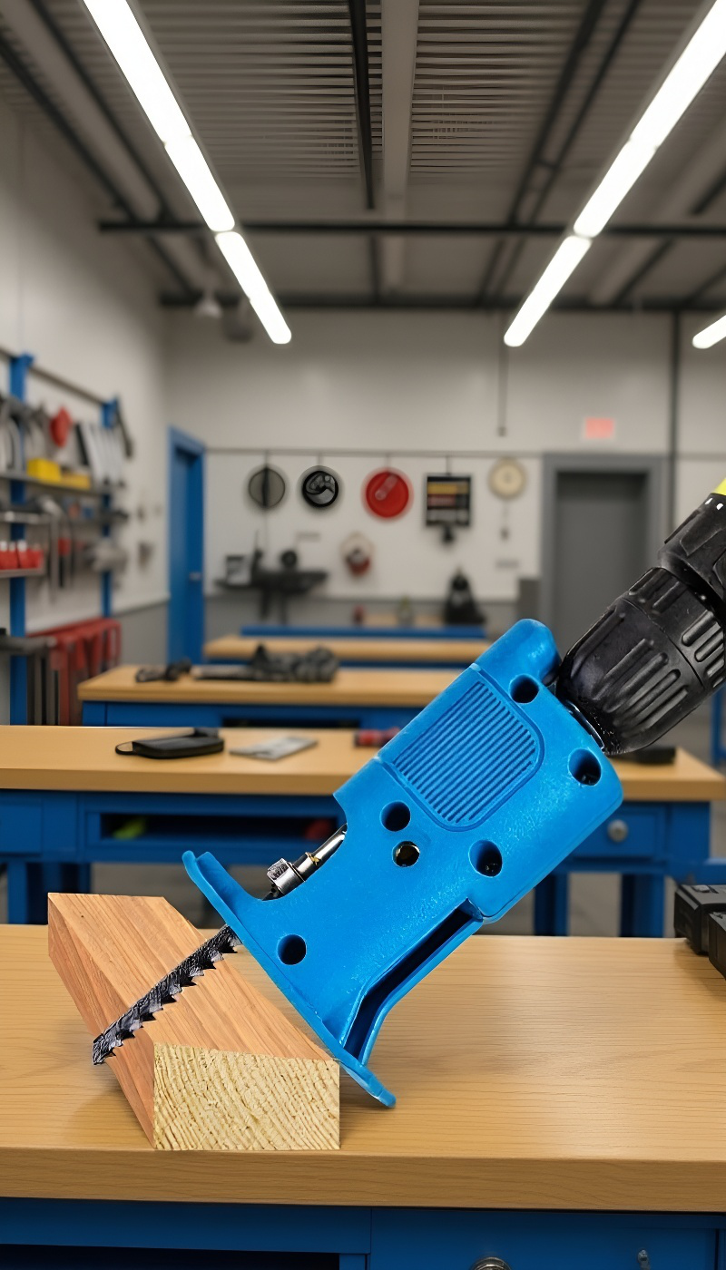 Elektrische Säbelsäge für präzise Holzarbeiten