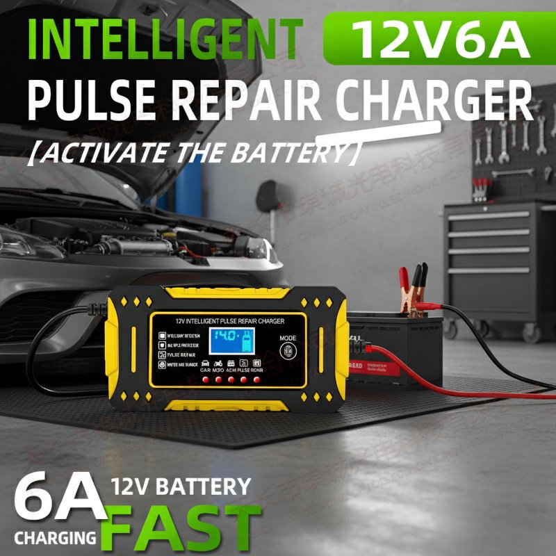 12V Smart Start-Stop High-Efficiency Battery Repair Charger
