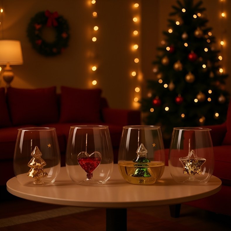 가정용 만화 유리컵 사용 예시