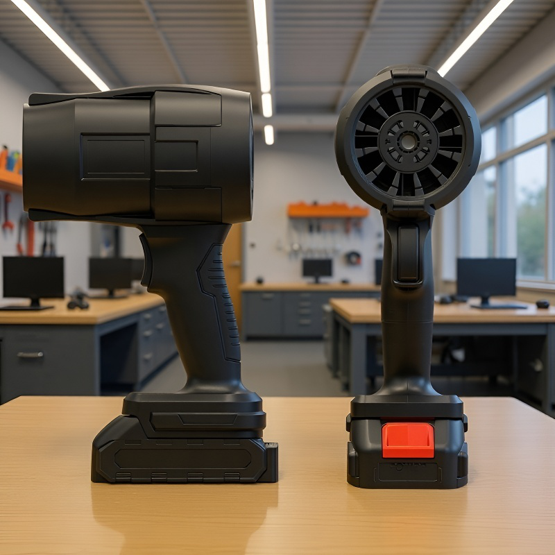 Kabelloser Hochleistungs-Haartrockner, Lithium-Akku, wiederaufladbarer Staubsauger und Laubbläser