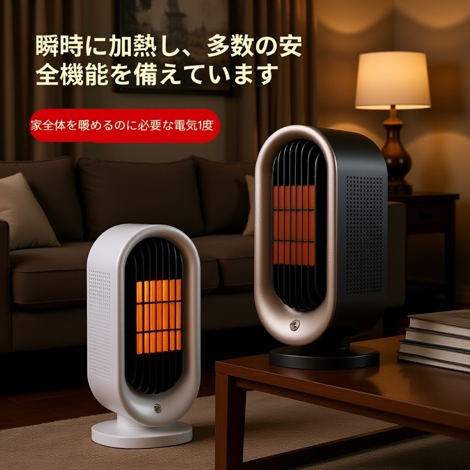 デスクに置ける小型電気ヒーター