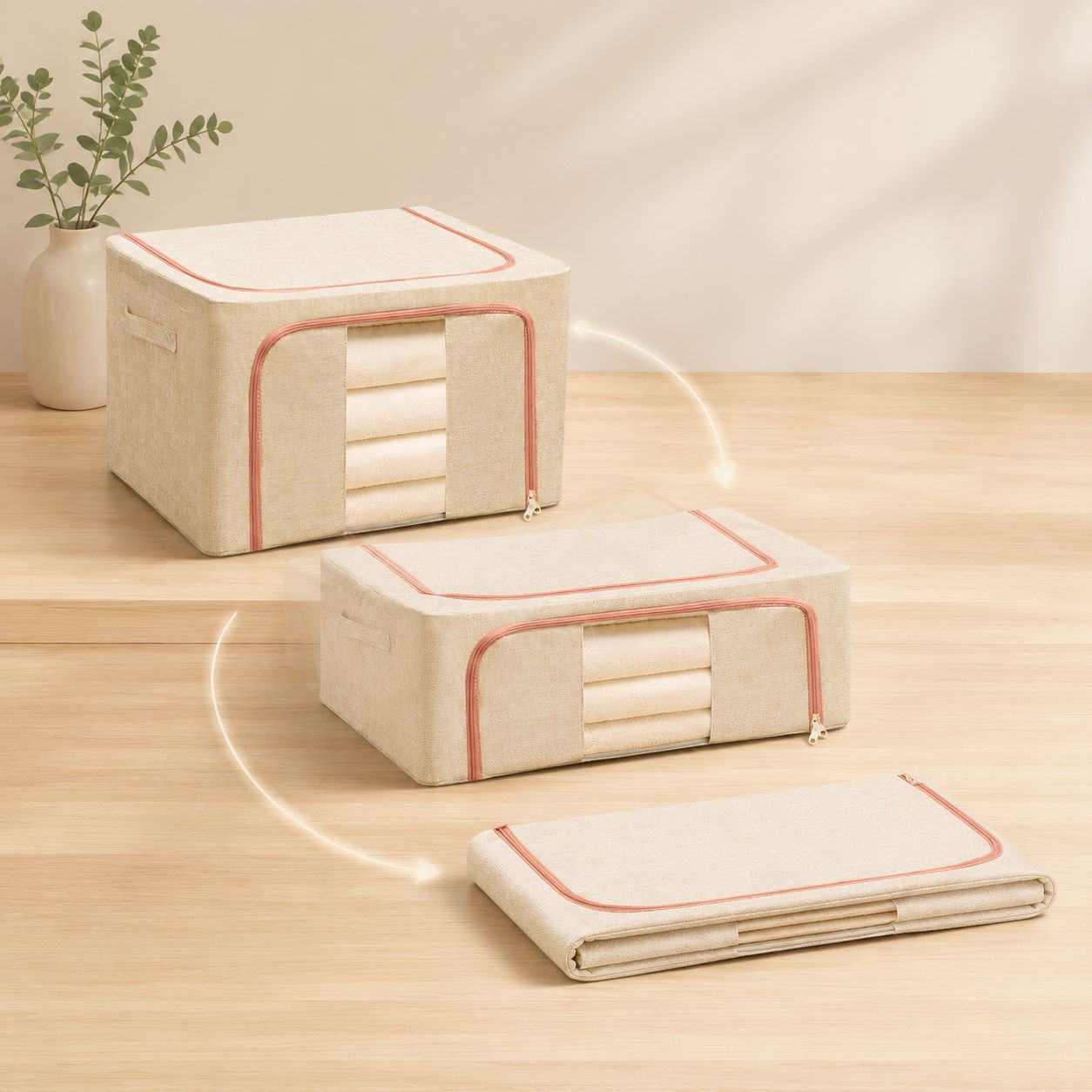 Solution de rangement pliable pour intérieur