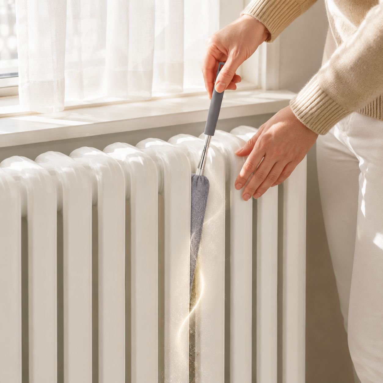Cepillo extensible para limpiar debajo del sofá y la cama